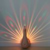 Lampe LED murale paon