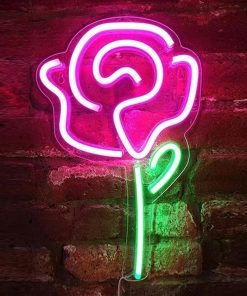 Fleur Rose Neon LED