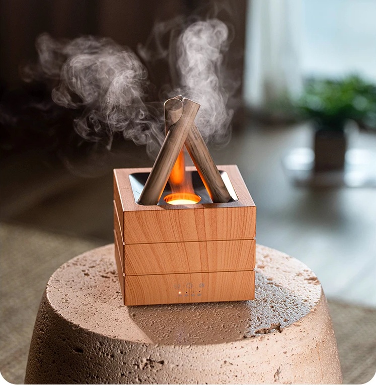Humidificateur d'air USB Feu de Camp