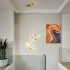 Lampe LED suspendue papillon